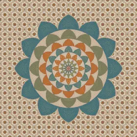Bagru Mandala Butti Seamless Textile Pattern