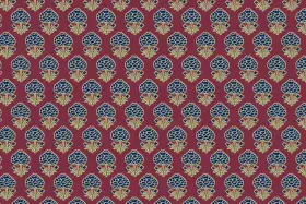 Traditional Butta Seamless Textile Pattern