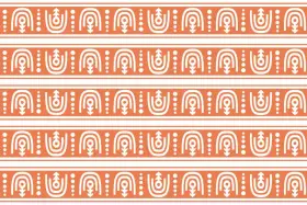 Traditional Floral Border Textile Pattern