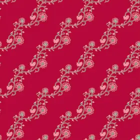 Diagonal Floral Vine Seamless Print