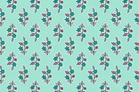 Botanical Floral Textile Design Kit – Buti , Border & Jaal Pack