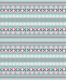 Heritage Floral Stripe
