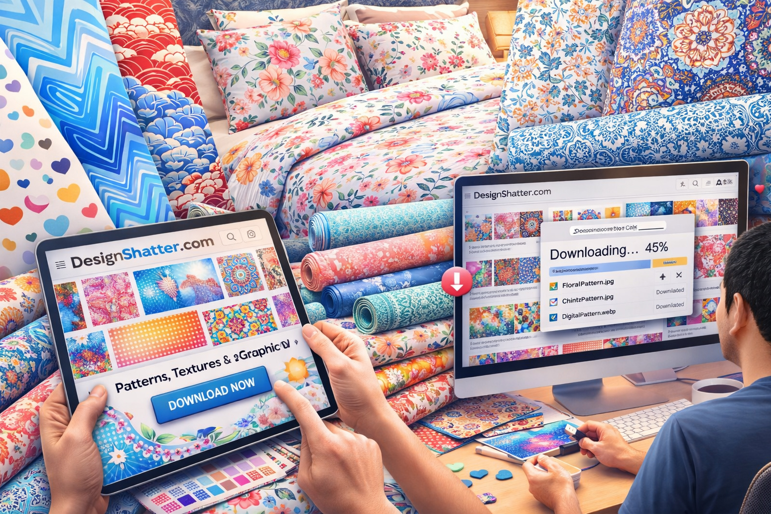 Digital Textile & Surface Pattern Designs: Download, Print & Sell Globally Images