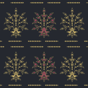 Vector Golden Rose Seamless Pattern