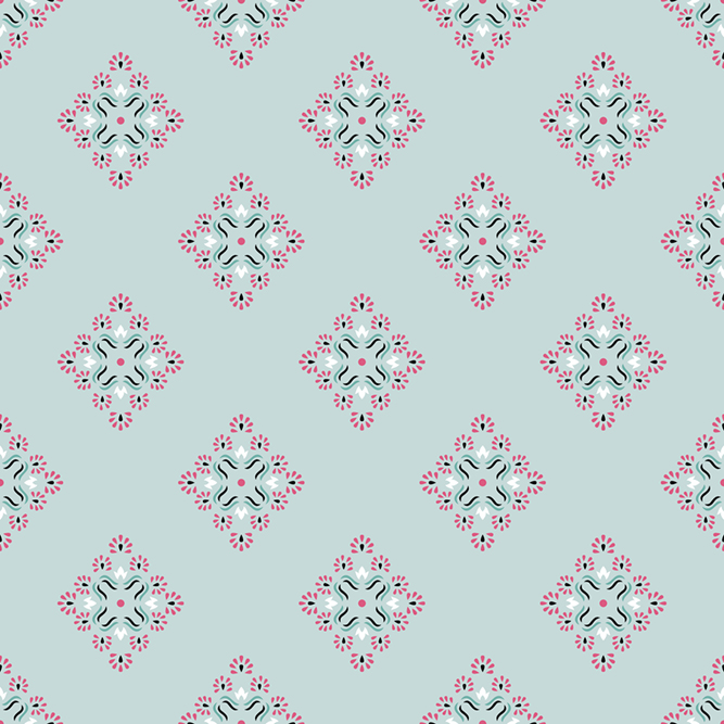 Green Tribal Pattern design