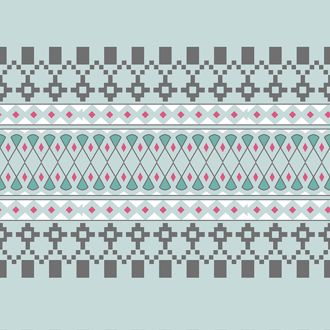 Geometry border tribal pattern design