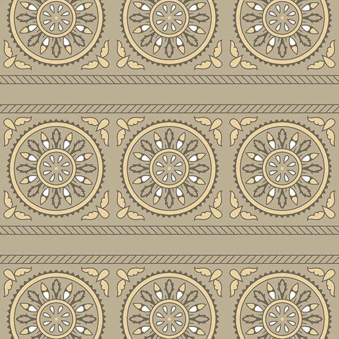 Retro Decorative Seamless Pattern Border