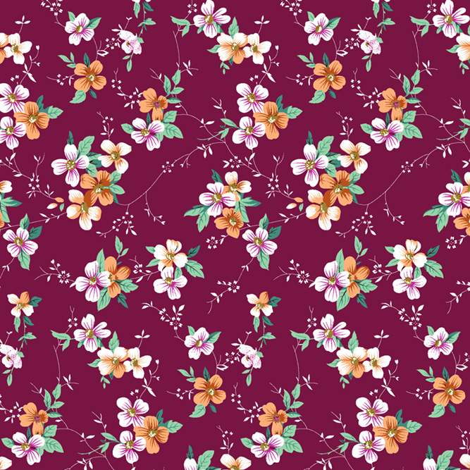 Floral pattern Design with Flowers Ditsy print