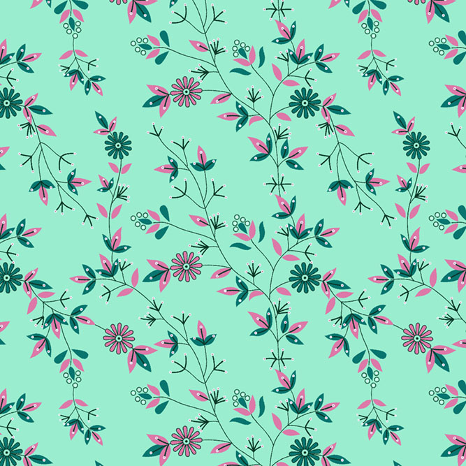 Vintage floral Print Design