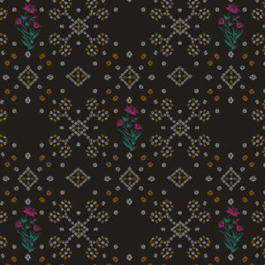 Polyester Bandhani Floral Printed Design