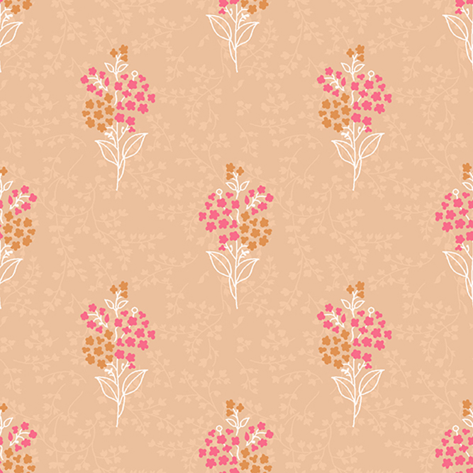 Magical Floral Frame Seamless Pattern