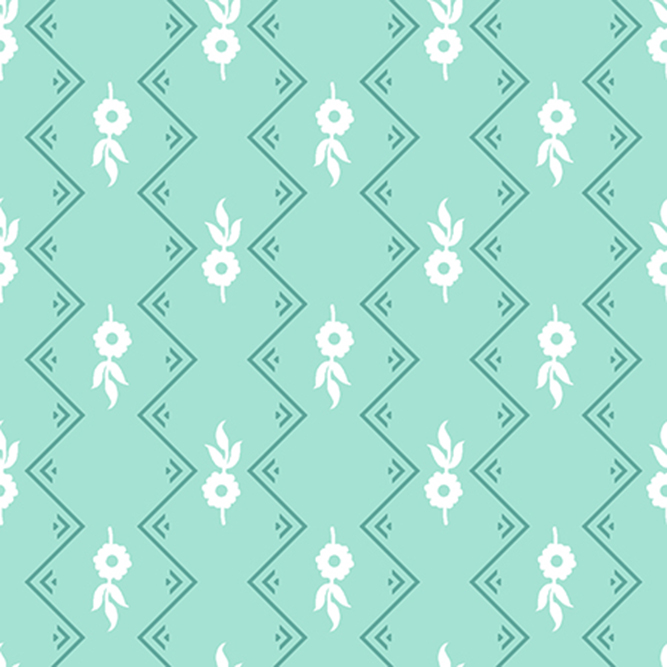 Flowers Buti Pattern chevron Design