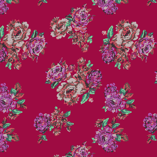 Ethnic Flowers Pattern
