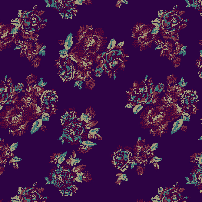 Ethnic Flowers Pattern